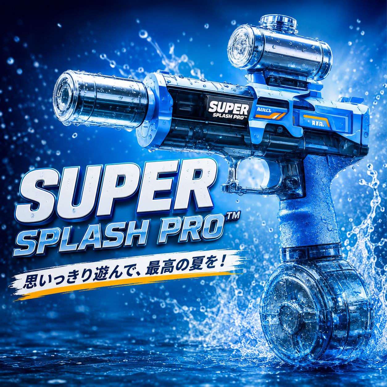 Super Splash Pro™｜充電式LEDウォーターブラスター
