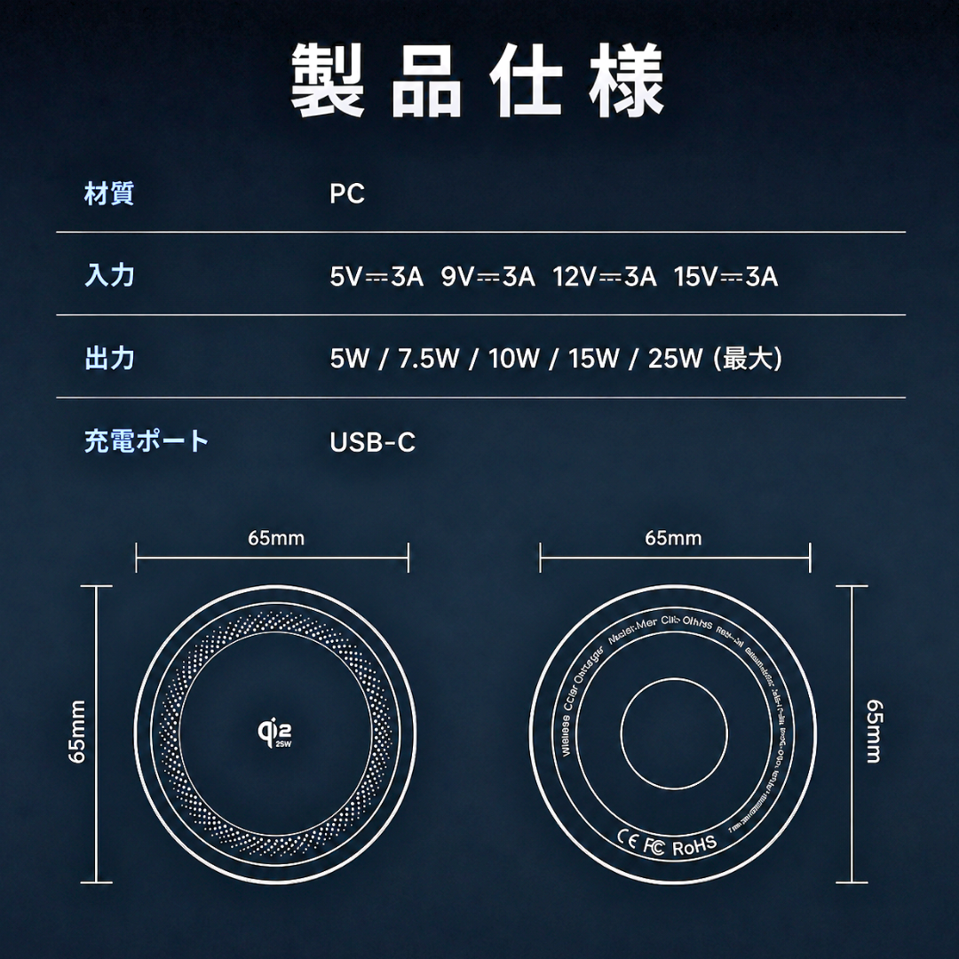 Halo Drive™  冷却ファン搭載 Qi2.2 車載充電器